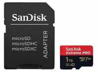 SANDISK Speicherkarte "microSDXC Extreme PRO" Speicherkarten Gr. 1000 GB, rot (rot,