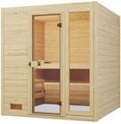 weka Sauna "Massivholzsauna VALIDA PLUS" Blockbohlen, Fensterelement, moderne