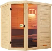 weka Sauna "Massivholz-Elementsauna LAUK" Blockbohlen, vorgefertigte Elemente