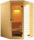 Sauna WEKA "Massivholz-Elementsauna LAUK", beige (natur), ohne Ofen, ohne Steuerung,