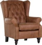 Gutmann Factory Ohrensessel "Amazonas" aus Anilinleder