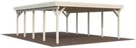 Palmako Doppelcarport "Karl" Massivholz natur