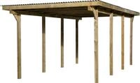 weka Einzelcarport "606 Gr.2" Massivholz 250 cm braun