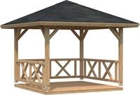 Palmako Holzpavillon "Betty" BxT: 368x368 cm, hellbraun