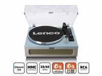LENCO Plattenspieler "LS-440" mit 4 eingebauten Lautsprechern blau...