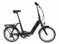 E-Bike ALLEGRO "Andi 7 374" E-Bikes Gr. 42 cm, 20 Zoll (50,80 cm), schwarz E-Bikes