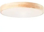 BRILLIANT Deckenleuchte "Slimline", wei&szlig; (holz hell, wei&szlig;), 1, &Oslash; 49cm H:...