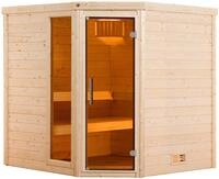 weka Sauna "Massivholzsauna TURKU 1" Blockbohlen, Fensterelement, moderne
