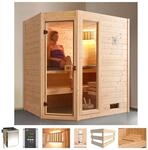 weka Sauna "Valida Eck 1" 4,5 kW Bio-Kombiofen mit ext. Strg., Fenster