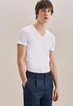 seidensticker T-Shirt "Schwarze Rose" 1/2 V-Neck Uni