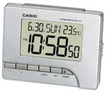 Quarzwecker CASIO "DQ-747-8EF", silber (silberfarben), Wecker, Wecker, Digitalwecker,