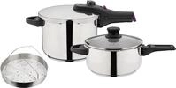 GSW Schnellkochtopf "System RAPID" Set, 6 Stk. tlg. Edelstahl 18/8