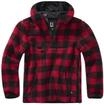 Anorak BRANDIT "Brandit Herren Teddyfleece Worker Pullover", Herren, Gr. S, rot,