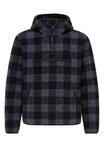 Anorak BRANDIT "Brandit Herren Teddyfleece Worker Pullover", Herren, Gr. M, schwarz,