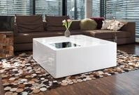 SalesFever Couchtisch "Couchtisch mit Stil" Schwarzglas Quadrat: Eleganlt