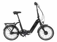 E-Bike ALLEGRO "Andi 7 Plus 374" E-Bikes Gr. 42 cm, 20 Zoll (50,80 cm), schwarz