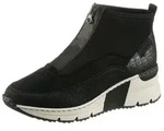 Schlupfboots RIEKER, Damen, Gr. 42, schwarz, Nubuklederimitat, Textil,