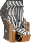 SunnySmart Strandkorb "Rustikal 250 Plus 1-Sitzer" 1-Sitzer, komplett montiert,