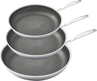 HENSSLERS Pfannen-Set Edelstahl Set, 1x Bratpfanne &Oslash; 20 cm, 1x Bratpfanne &Oslash;...