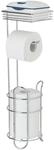 WENKO Toilettenpapierhalter "Toilettenpapierhalter mit Ablage" freistehender