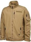 Fleecejacke BRANDIT "Brandit Herren Fleecejacket Ripstop", Herren, Gr. XL, camel,