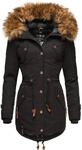 Marikoo Wintermantel "La Viva Prc" stylischer Winterparka mit abnehmbarem Kunstfell