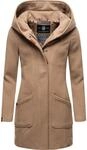 Wintermantel MARIKOO "Maikoo", Damen, Gr. M (38), grau (taupe grau), Oberstoff:...