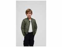 Anorak BRANDIT "Brandit Herren Kids MA1 Jacket" Gr. 122/128, grün (olive)...