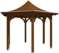 Skanholz Holzpavillon "Versailles" BxTxH: 418x360x332 cm, inkl. Aufschraubstutzen