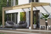 Skanholz Terrassendach "Novara" BxT: 450x259 cm