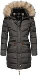 Navahoo Steppmantel "Paula" stylischer Winter Parka m. edlem Fellimitat