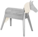 Holzpferd ROBA "Spielpferd", grau, Stehtiere, KinderB:153cm H:123cm L:66cm,
