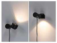 Tischleuchte PAULMANN "Puric Pane" Lampen Gr. Höhe: 6,5 cm, schwarz LED Tischlampen