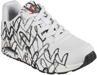 Wedgesneaker SKECHERS "UNO-SPREAD THE LOVE", Damen, Gr. 37, schwarz (wei&szlig;, schwarz