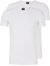T-Shirt BOSS, Herren, Gr. M (50), wei&szlig;, Single Jersey, Obermaterial: 95% Baumwolle,