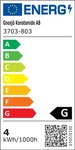 KONSTSMIDE LED-Lichtervorhang "Weihnachtsdeko", Energieeffizienz: G (A-G),