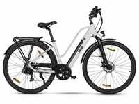 E-Bike JEEP E-BIKES "TLR 7011" E-Bikes Gr. 48 cm, 28 Zoll (71,12 cm), weiß E-Bikes