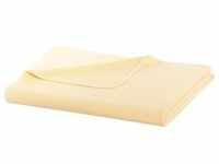 Wohndecke BIEDERLACK "Pearl" Wohndecken Gr. B/L: 150 cm x 200 cm, gelb Baumwolldecken