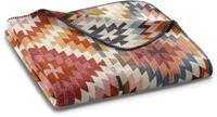 Biederlack Wohndecke "Nomad" mit geketteltem Zierstich, Kuscheldecke