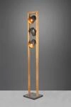 TRIO LEUCHTEN Stehlampe "Bell", grau (nickelfarben), 3, H: 150cm, 1 Stk., Leuchten,