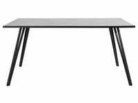 Esstisch HELA Tische Gr. B/H/T: 160 cm x 76 cm x 90 cm, grau (betonoptik, schwarz)