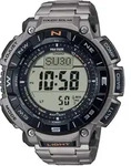 Chronograph CASIO PRO TREK, silber (titansilberfarben, grau), Armbanduhren,...