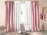 OTTO home Vorhang "Parry" Kr&auml;uselband 2 Stk. tlg. 2-er Set, blickdicht, monochrom,