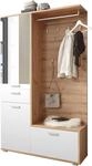 HBZ Kompaktgarderobe "Entra Garderobe, BxHxT 117x198x38 cm" 3 Stk. tlg. mit Spiegel