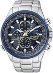 Funkchronograph CITIZEN "Promaster Blue Angels", silber (silberfarben), Armbanduhren,