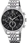 Chronograph FESTINA "Timeless Chronograph", silber (silberfarben, schwarz, schwarz),