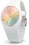 Quarzuhr ICE-WATCH "ICE sunset - S34 - 3H", rosa (wei&szlig;), Armbanduhren, Damen,