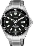 Taucheruhr CITIZEN "Promaster Marine Eco-Drive Diver 200 m", silber (silberfarben,