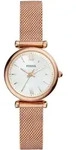 Quarzuhr FOSSIL "Carlie", rosa (ros&eacute;goldfarben, perlmuttfarben), Armbanduhren,