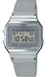 Chronograph CASIO VINTAGE, silber (silberfarben, grau), Armbanduhren, Damen,